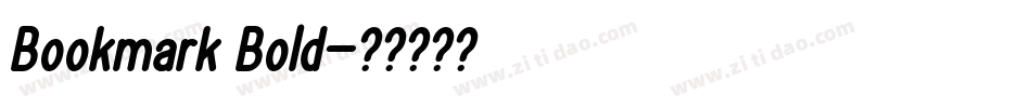 Bookmark Bold字体转换